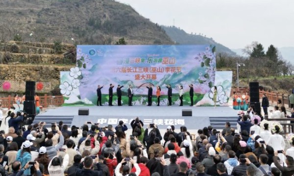 第六届长江三峡（巫山）李花节隆重开幕 一起乐游趣巫山